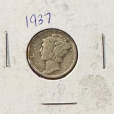 1937 Mercury Dime