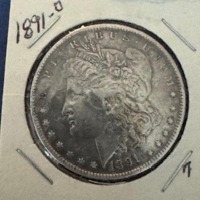 1891 O Morgan Silver Dollar
