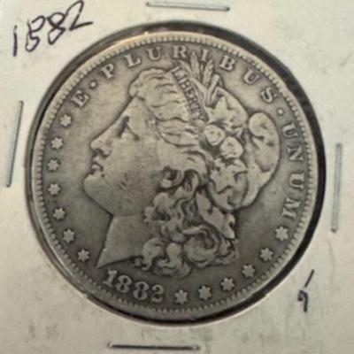 1882 Morgan Silver Dollar