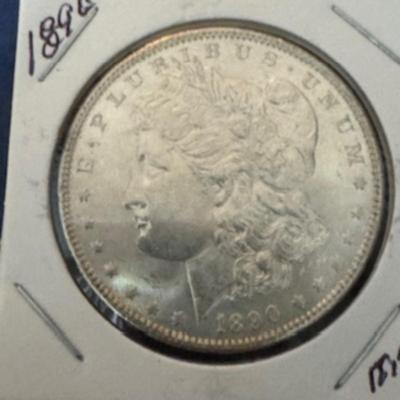 1890 Morgan Silver Dollar