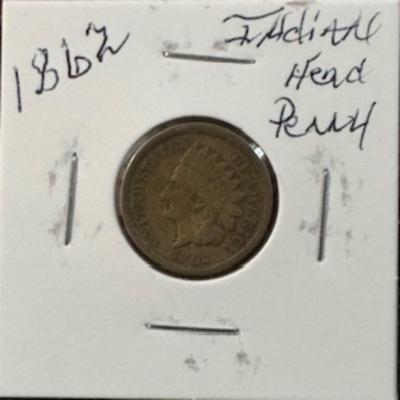 1862 Indian Head Penny