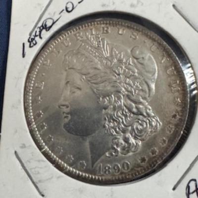 1890 O Morgan Silver Dollar