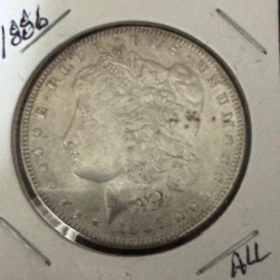 1886 Morgan Silver Dollar