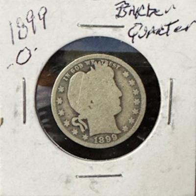 1899 O Barber Quarter