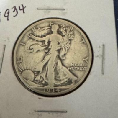 1934 Walking Liberty Half Dollar