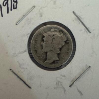 1918 Mercury Dime