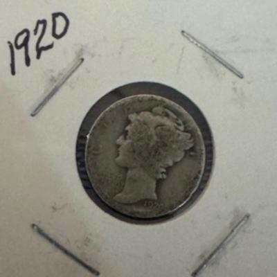 1920 Mercury Dime