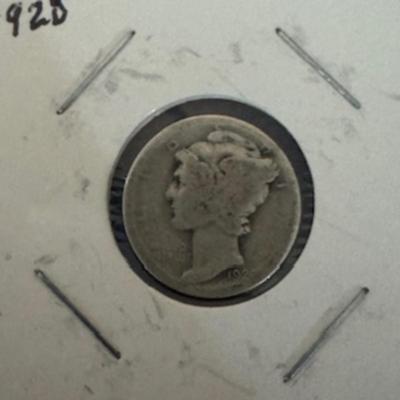 1928 Mercury Dime