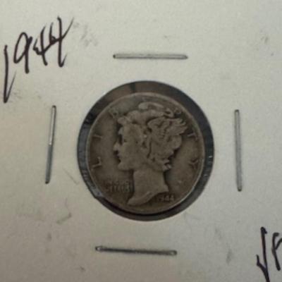 1944 Mercury Dime