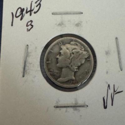 1943 S Mercury Dime