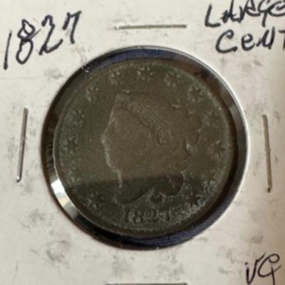 1827 Coronet Head Cent