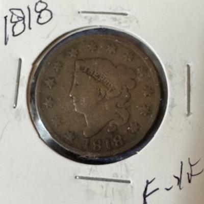1818 Coronet Head Cent