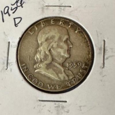 1959 D Franklin Half Dollar