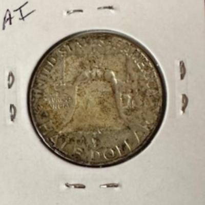 1958 D Franklin Half Dollar