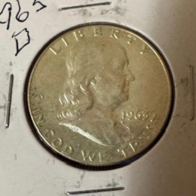 1963 D Franklin Half Dollar