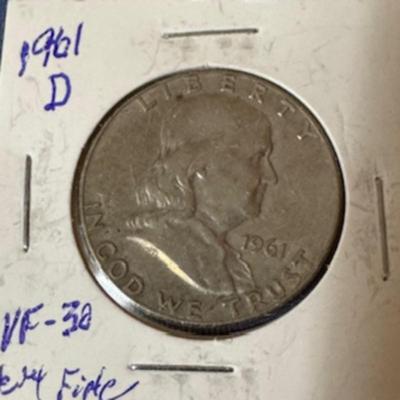 1961 D Franklin Half Dollar