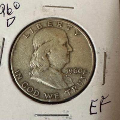 1960 D Franklin Half Dollar