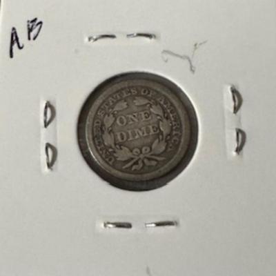 1856 Seated Liberty Dime