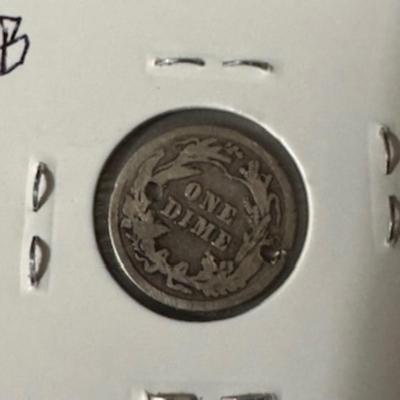 1910 Barber Dime (2 Holes)