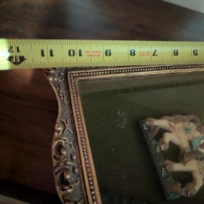 Appears To Be Wax French Gentleman On A Horse Approx 8 3/4" x 11"