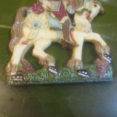 Appears To Be Wax French Gentleman On A Horse Approx 8 3/4" x 11"