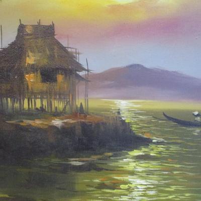 Approx 31 3/4" x 25 1/2" Framed & Signed Painting