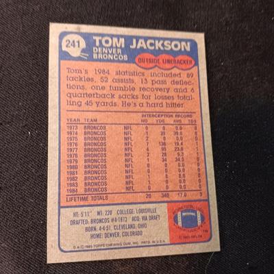 DENVER BRONCOS TOM JACKSON, RICK KARLIS & TOM JACKSON AUTOGRAPHED CARDS