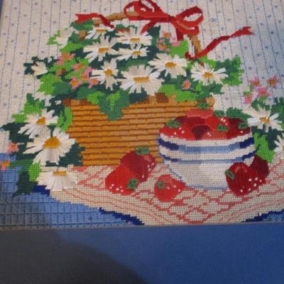 Vintage Embroidery Cross Stitch Decor