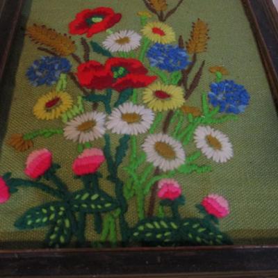 Vintage Embroidery Cross Stitch Decor