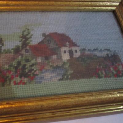 Vintage Embroidery Cross Stitch Decor