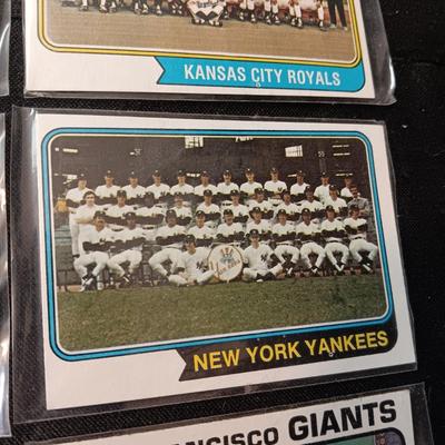 6 BASEBALL TEAM PICTURE TRADING CARDS