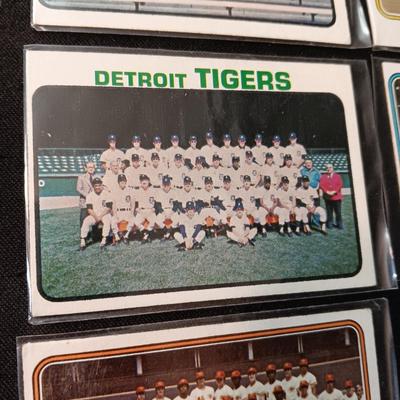 6 BASEBALL TEAM PICTURE TRADING CARDS