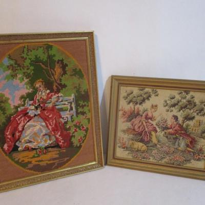 Vintage Renaissance Style Needle Points