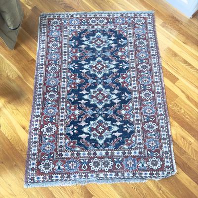 383 Vintage Handknotted Wool Oriental Rug 4’6” x 3’ 2”