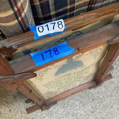 TWO Early Needlepoint Works In Antique Frames