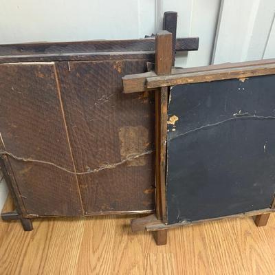 TWO Early Needlepoint Works In Antique Frames
