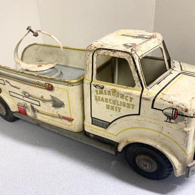 Marx Emergency Searchlight Unit Toy Truck