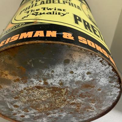 Large Vintage Reisman & Sons Pretzel Tin