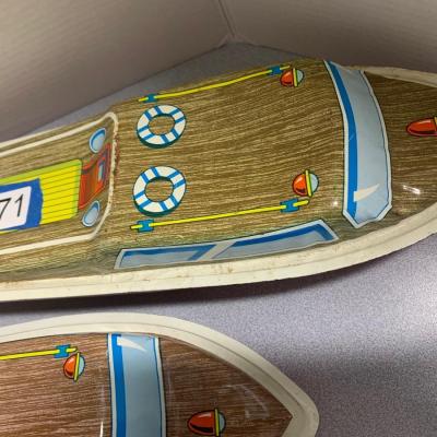 Ohio Art Tin Toy Boats Lot