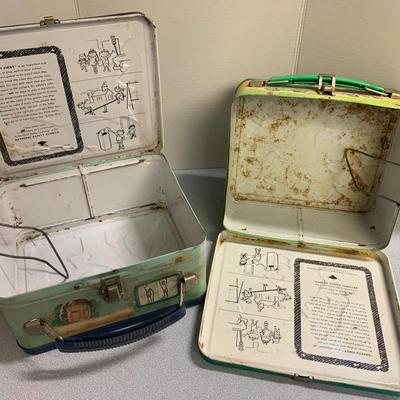 Vintage Marvel Lunchboxes Incredible Hulk & 6 Million Dollar Man