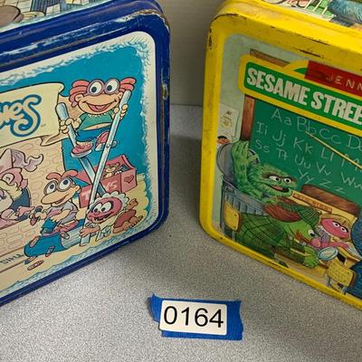 TWO Vintage Lunchboxes Muppets & Sesame Street