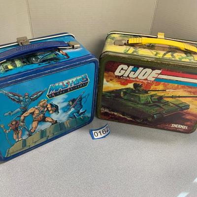 TWO Vintage Lunchboxes GI Joe & Masters of the Universe