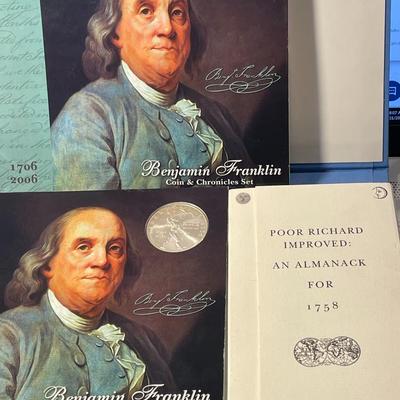 2006 P Benjamin Franklin Silver Dollar $1 Coin and Chronicles Set Uncirculated as Pictured. FREE DOMESTIC SHIPPING.
