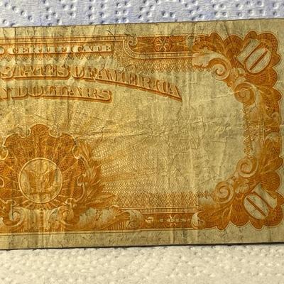 Series of 1922 $10 Large Size Gold Certificate in Nice Circulated Condition as Pictured. FREE DOMESTIC SHIPPING.