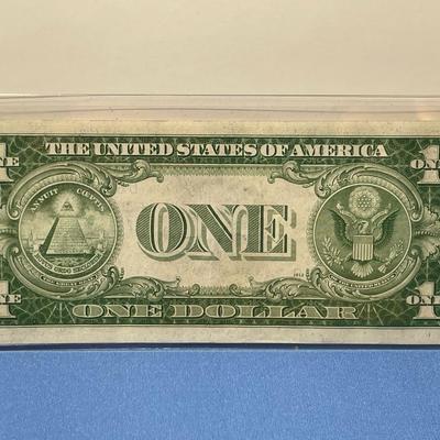 Series 1935-A $1.00 Silver Certificate AU/Uncirculated Condition Serial #D60427886B as Pictured. (Small Left Bottom Corner Fold) FREE...