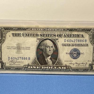 Series 1935-A $1.00 Silver Certificate AU/Uncirculated Condition Serial #D60427886B as Pictured. (Small Left Bottom Corner Fold) FREE...