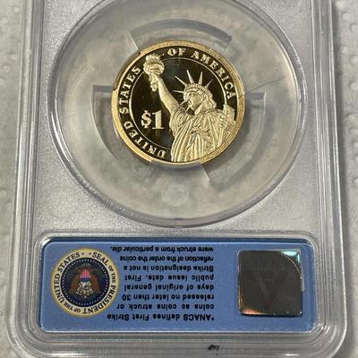 ANACS Certified 2016-S PROOF70 DEEP CAMEO RICHARD NIXON Presidential Dollar Coin "First Strike" as Pictured. FREE DOMESTIC...