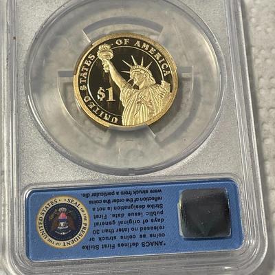 ANACS Certified 2015-S PROOF70 DEEP CAMEO HARRY S. TRUMAN Presidential Dollar Coin "First Strike" as Pictured. FREE DOMESTIC...