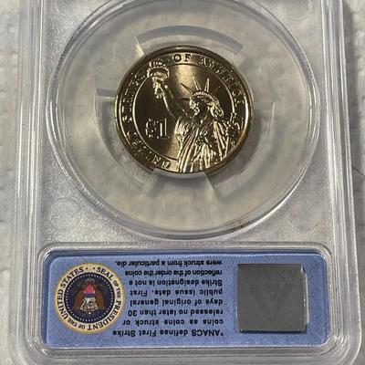 ANACS Certified 2011-D MS67 ULYSSES S. GRANT Presidential Dollar Coin "First Strike" as Pictured. FREE DOMESTIC SHIPPING.