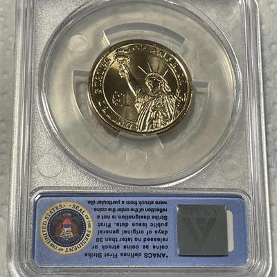ANACS Certified 2011-D MS67 ANDREW JOHNSON Presidential Dollar Coin "First Strike" as Pictured. FREE DOMESTIC SHIPPING.